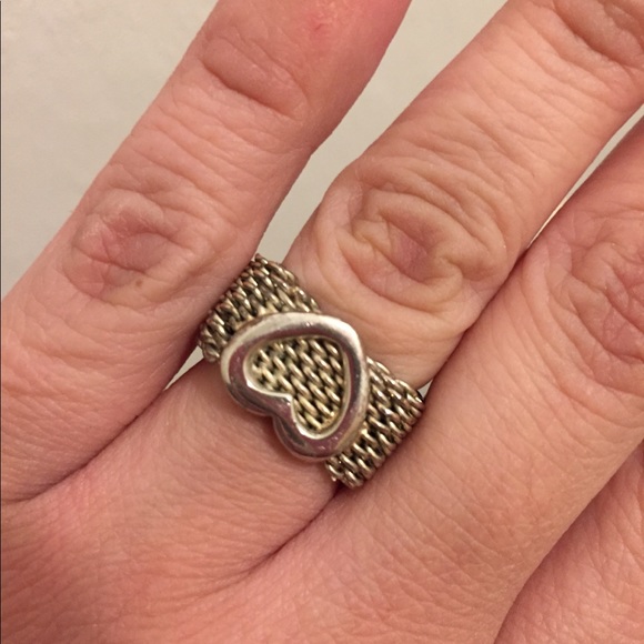 Somerset Mesh Heart Ring 